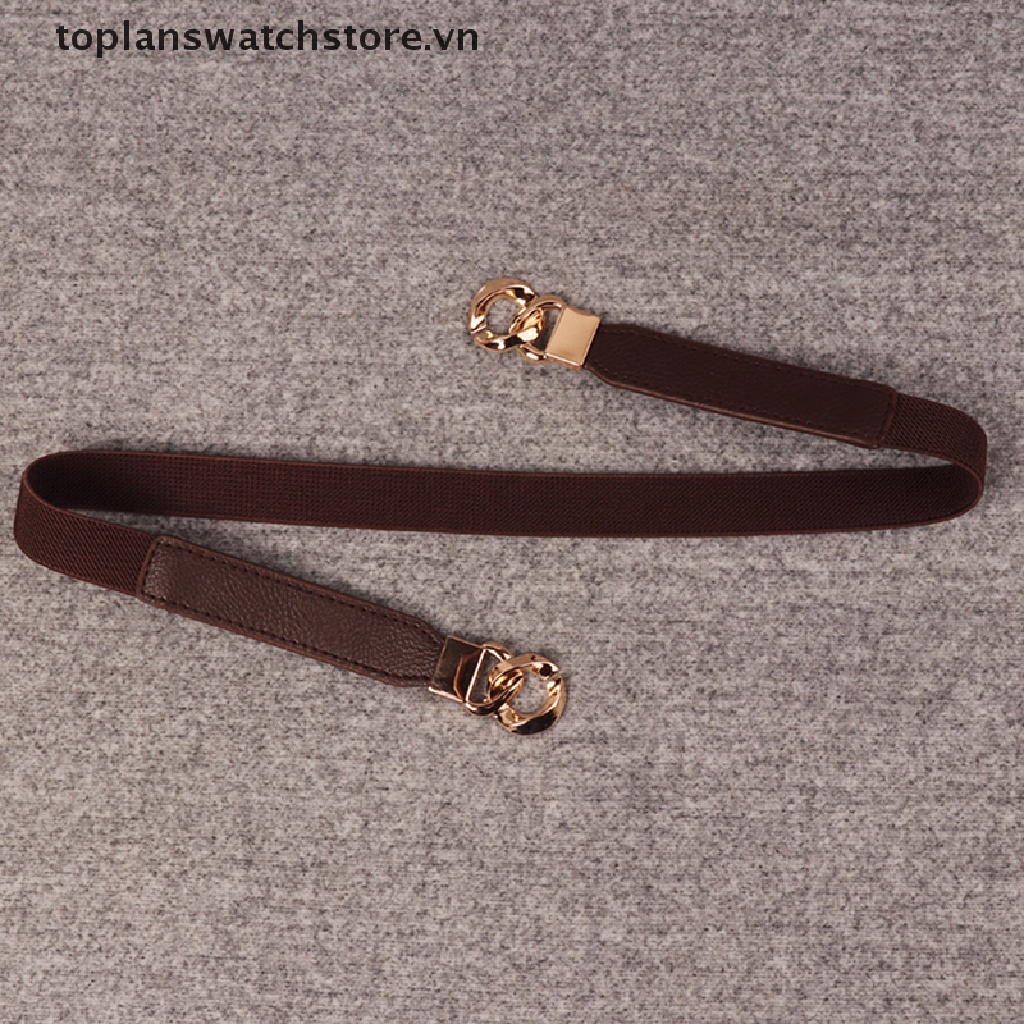 Thắt Lưng Dây Xích Co Giãn 3 Màu Tùy Chọn Cho Nữ