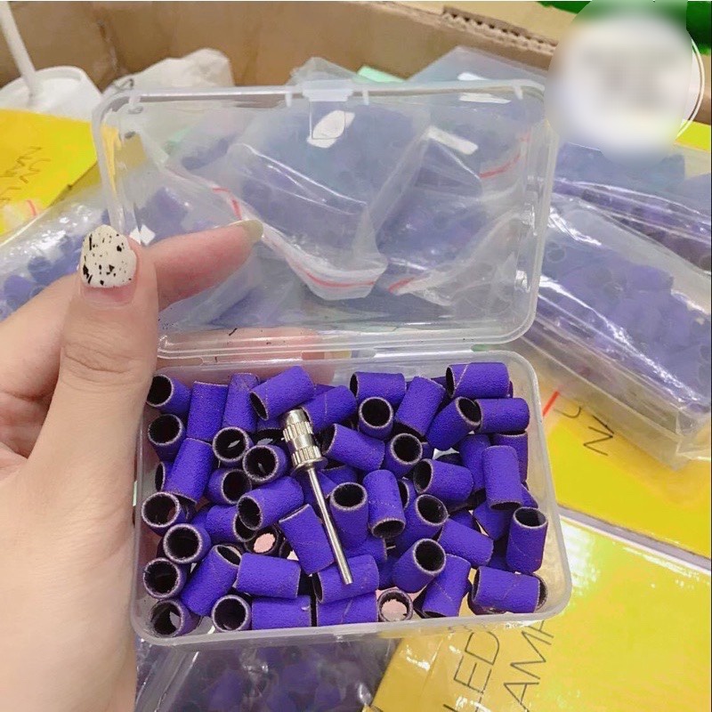 Đầu mài nhám mịn móng tím xanh 120# 180#