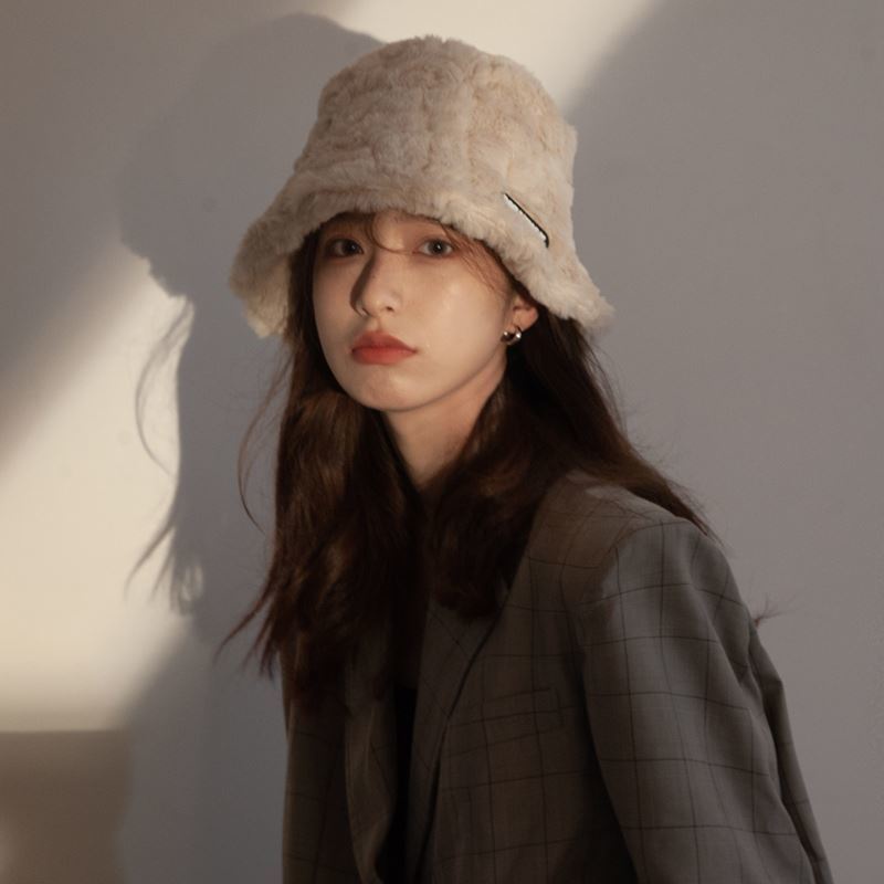 Nón Tai Bèo Phủ Lông Giữ Ấm Thời Trang Thu Đông Nhật Bản Dành Cho Nữ