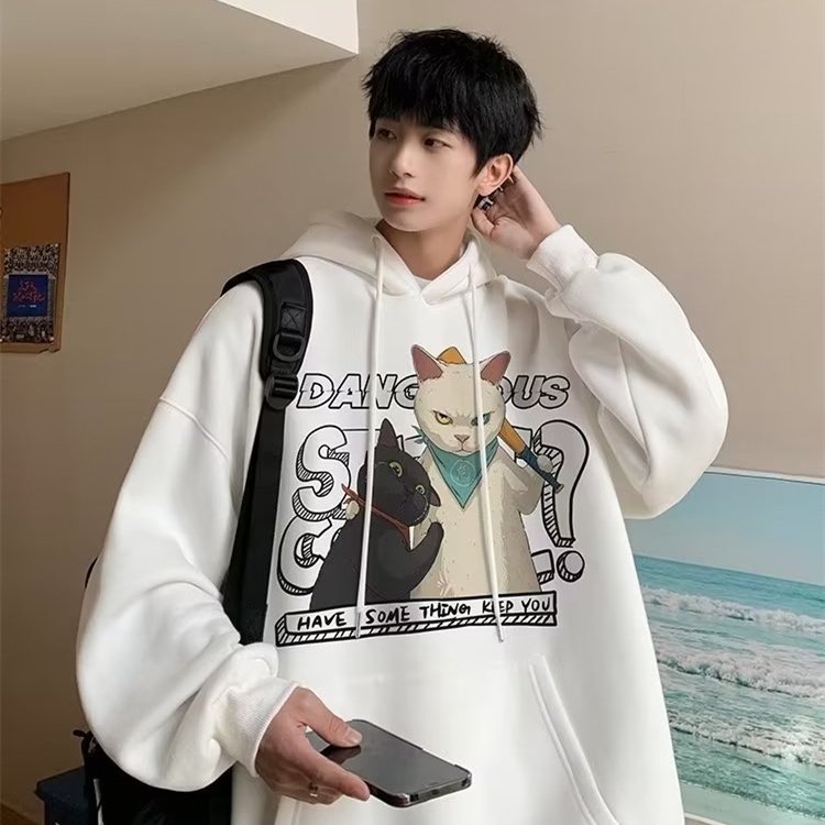 【thương hiệu địa phương】áo hoodie unisex anime hoodie áo dài tay mui xe lớn