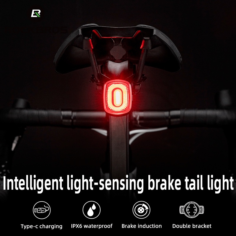[Fulfilled by Shopee]Đèn LED thông minh ROCKBROS chống thấm nước IPX6 có thể sạc lại cho xe đạp