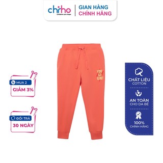 Quần Nỉ Bé Gái CHIHO Thiết Kế Hình In nhỏ Điệu Đà Dưới Túi Màu Sắc Tươi Sáng Cho Bé Từ 2-11 Tuổi GJO102R