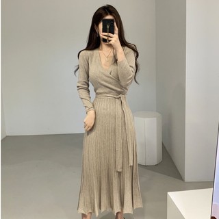 Chân Váy Dệt Kim Xếp Ly Lưng Cao Dáng Ôm Cá Tính Thời Trang