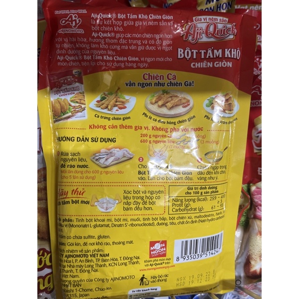 Bột tẩm khô chiên giòn hiệu Aji-Quick gói 210g