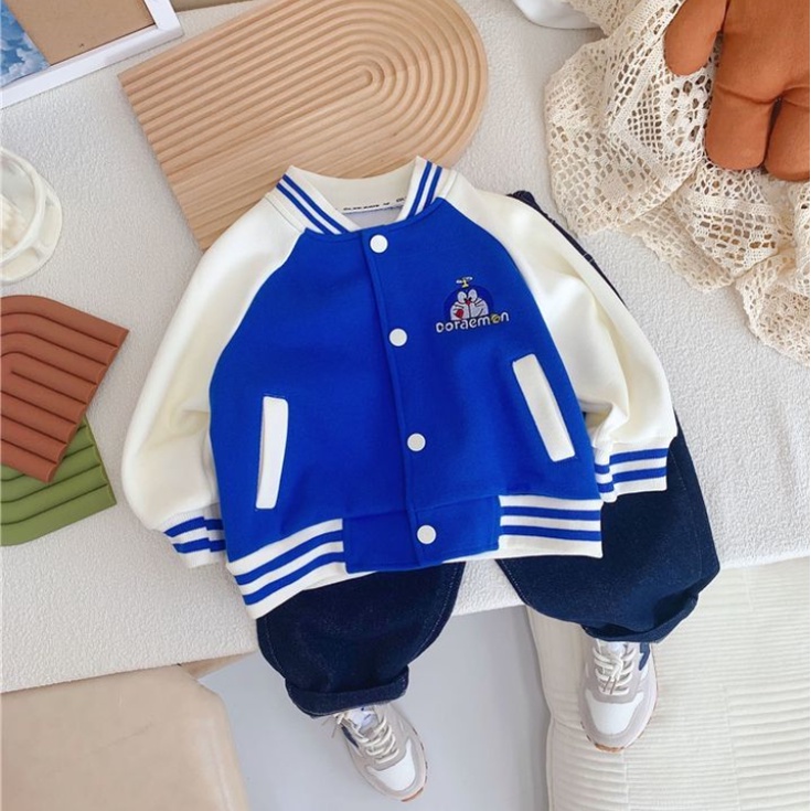 Áo Khoác Bóng Chày Thiết Kế Mới Năng Động Thời Trang Dành Cho Bé Trai