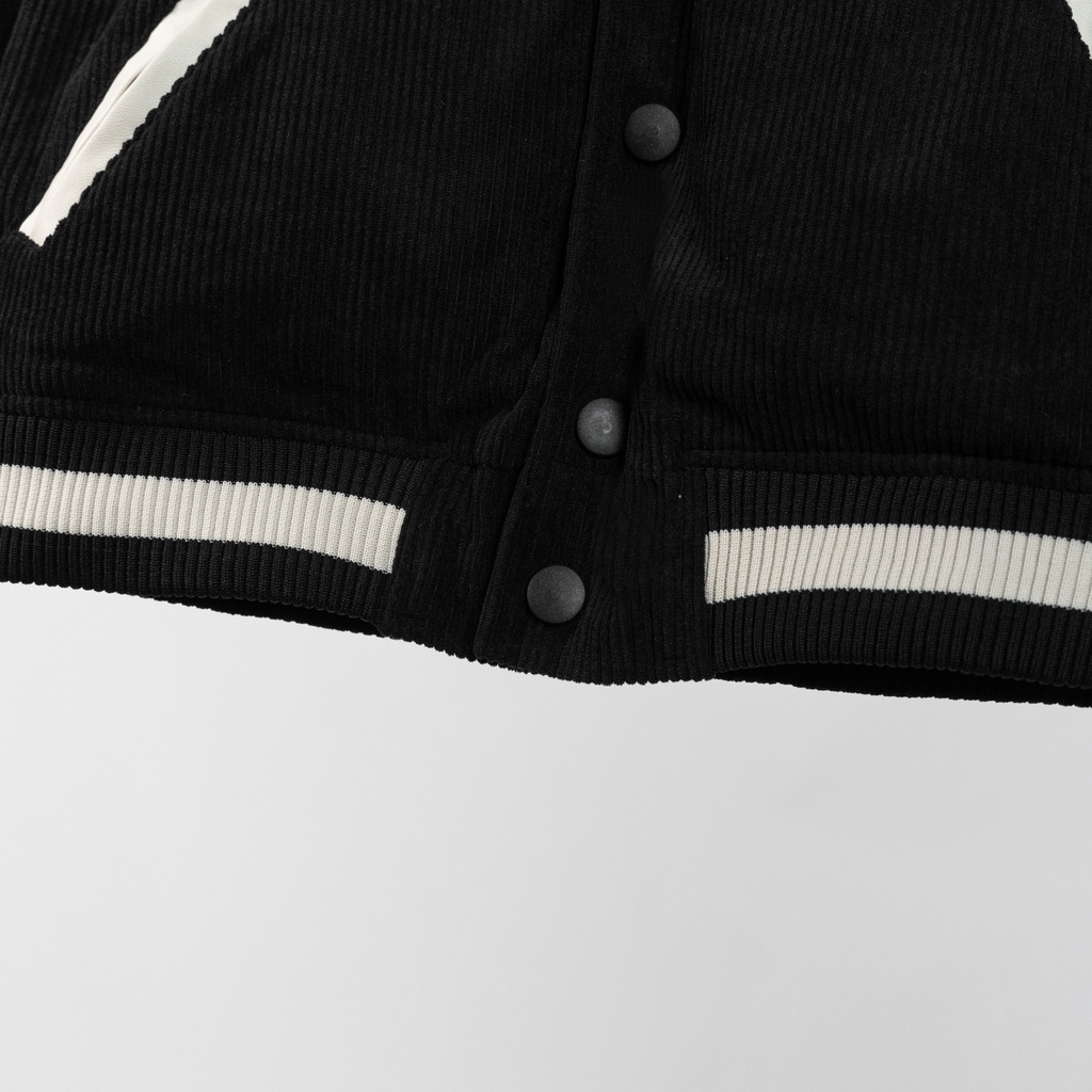 Áo khoác varsity jacket nhung tăm Teddy signature