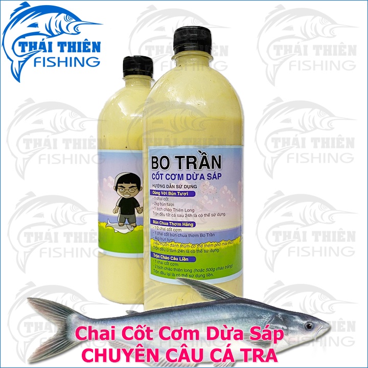 Mồi Câu Cá Tra Bo Trần Chai Cốt Cơm Dừa Sáp 1kg Dùng Câu Sông Tự Nhiên, Hồ Dịch Vụ