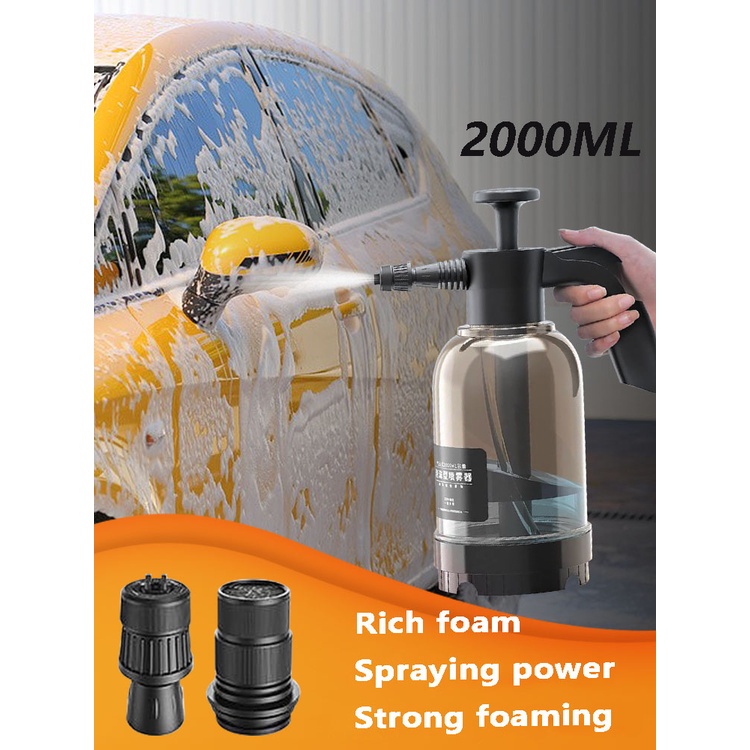 Bình Xịt Tạo Bọt Tuyết Suất Cao 2000ML Tiện Dụng Rửa Xe Hơi Xe Máy Cây Cầm Tay Tiện Dụng Bọt Rửa Xe