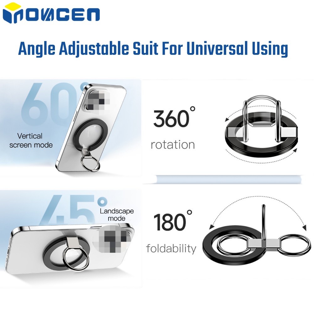 Giá Đỡ Điện Thoại Bằng Nhôm Có Nam Châm Và Tay Cầm Không Cần Khoan