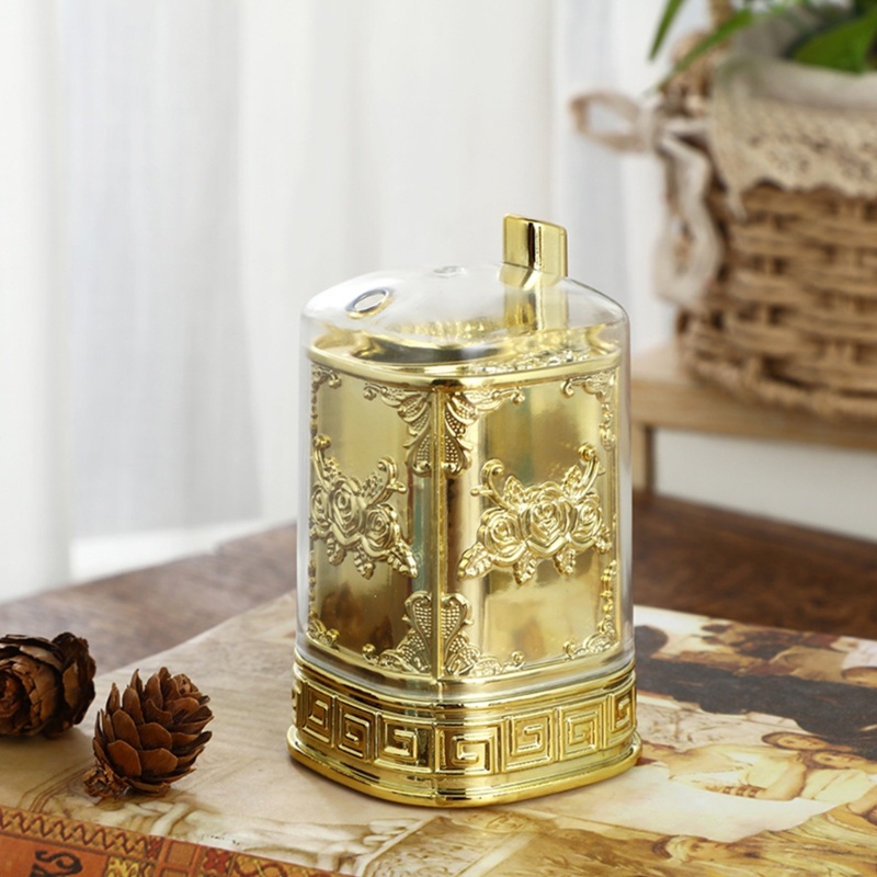 Hộp Đựng Tăm Xỉa Răng Dạng Nhấn Phong Cách Châu Âu Cổ Điển Sang Trọng