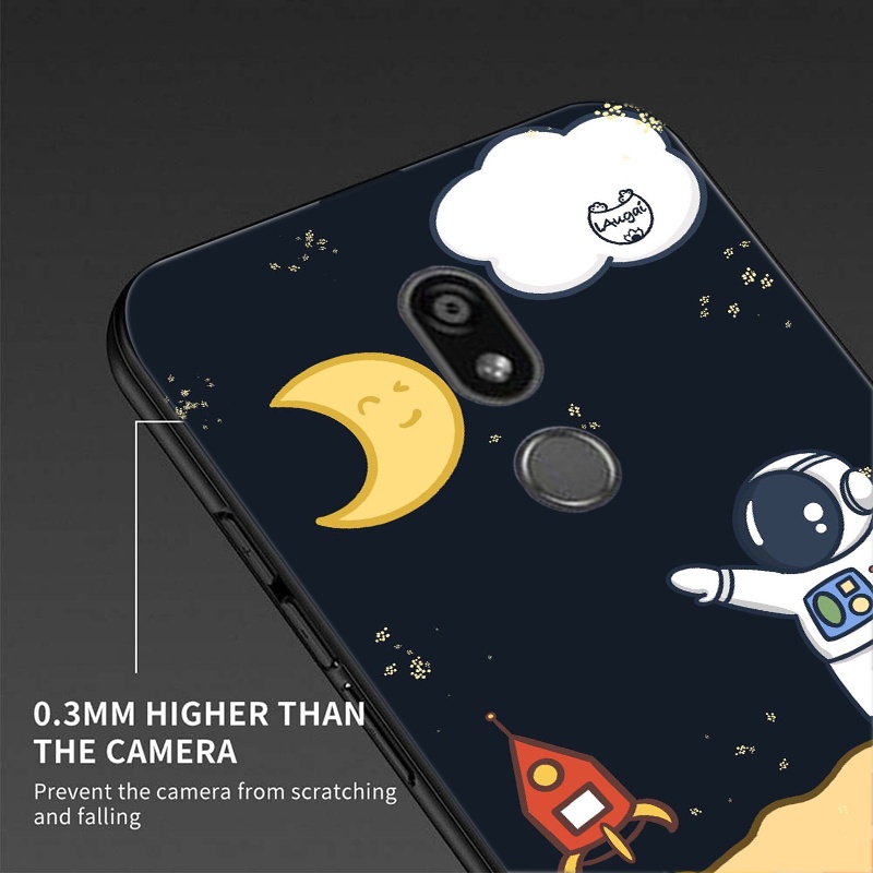 Ốp Điện Thoại tpu Dẻo Họa Tiết Hoạt Hình Phi Hành Gia Dễ Thương Cho lg k40 x4 2019 k12 plus
