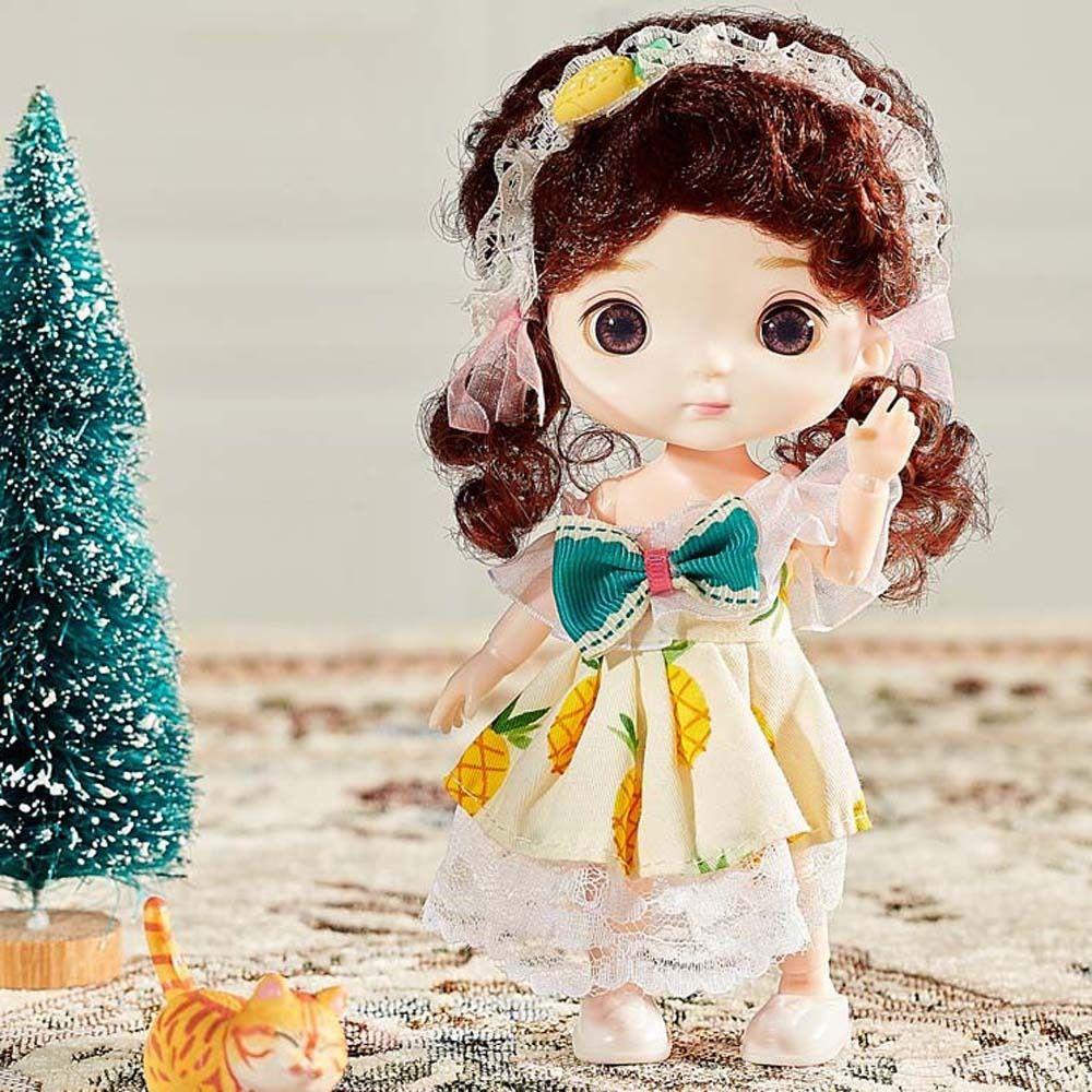 Búp Bê BJD OB13 3D Mắt To 1 / 12 Có Khớp Động Dễ Thương