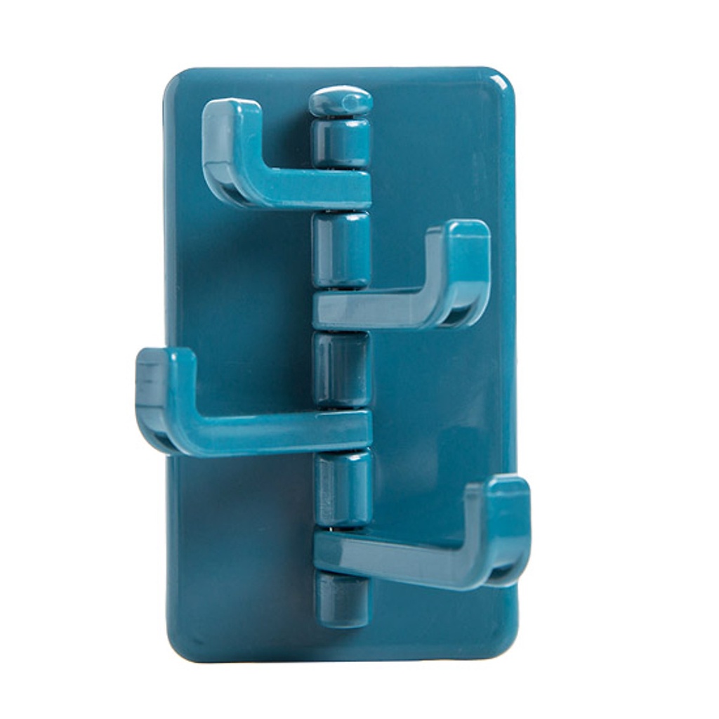 Móc Dán Tường 4 Nhánh Nhiều Màu Móc Treo Quần Áo Mẫu Mới TOMSHOP H089