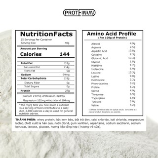 Whey Protein Isolate PROTEINVN - Vị Trà Sữa 2KG