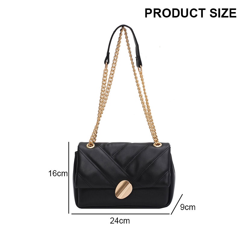 MISCHA Túi Đeo Chéo Vai Bằng Da PU Màu Trơn Thời Trang Sành Điệu Cho Nữ