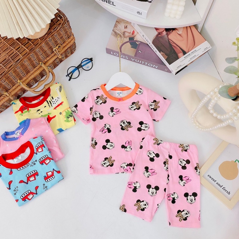 Bộ bozip ba lỗ  xuất dư loại 1 cho bé trai và gái