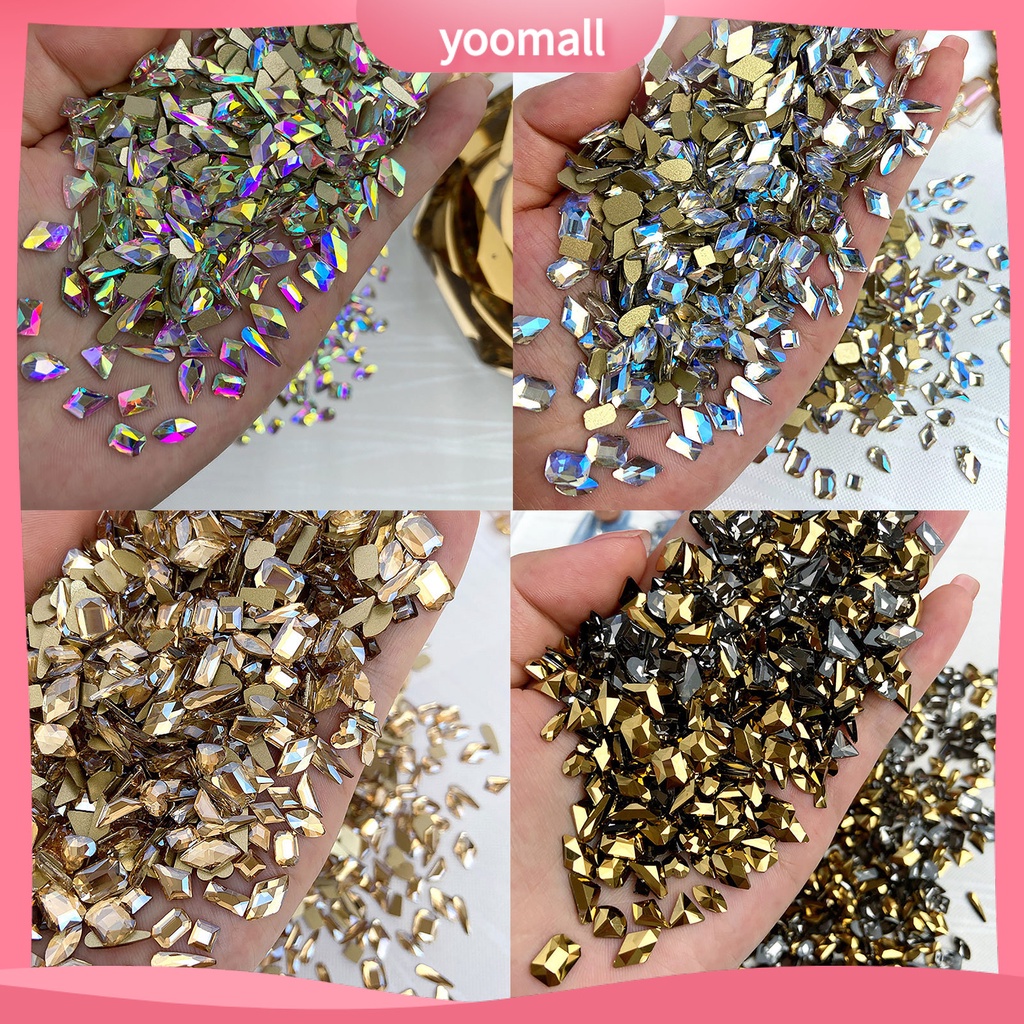 Túi 50 Hạt Đá 3D Lấp Lánh Đính Móng Nghệ Thuật