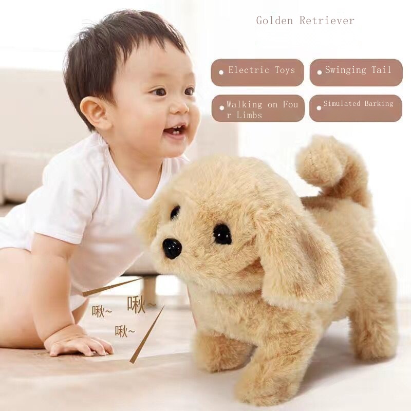 Gối Ôm Hình Chú Chó Con Đáng Yêu Cho Bé ​​Con Chó Mô Phỏng Có Thể Đi Bộ Và Cuộn Trên Roboboo - Đi Bộ Và Đi Bộ Có Thể Đi Bộ Đường Dài Có Thể Đi Bộ Và Nhảy Múa Và Cuộn Tròn