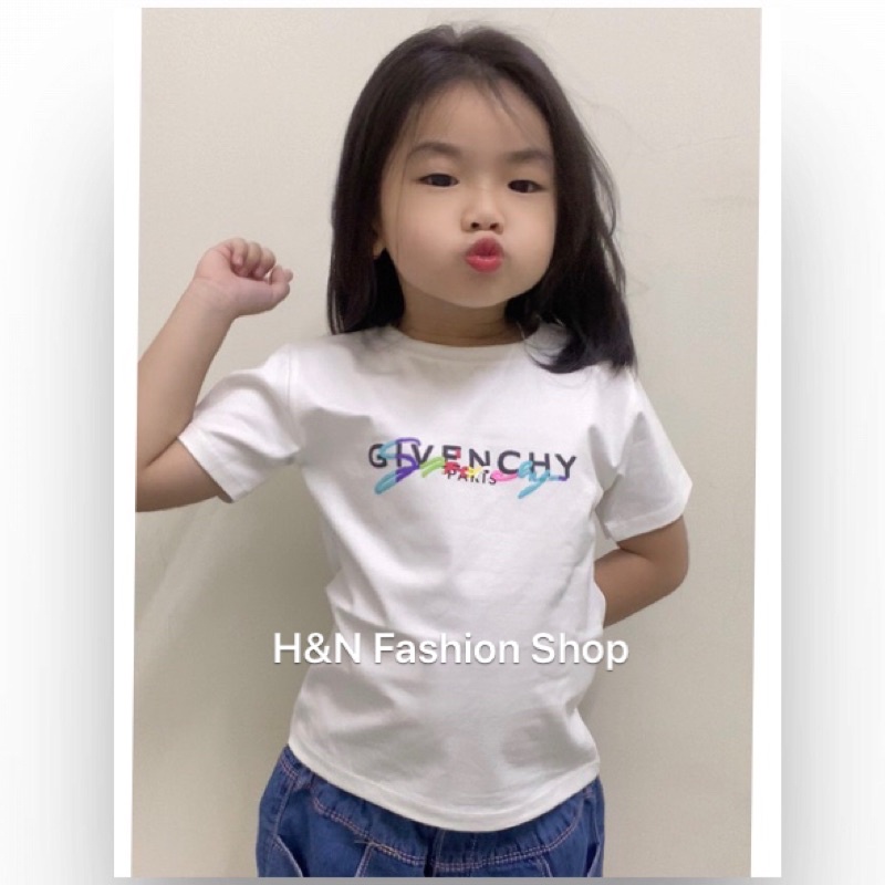 Áo Thun Thái Bé Gái Chất Cotton Dày Mịn Mát Thấm Hút Mồ Hồi