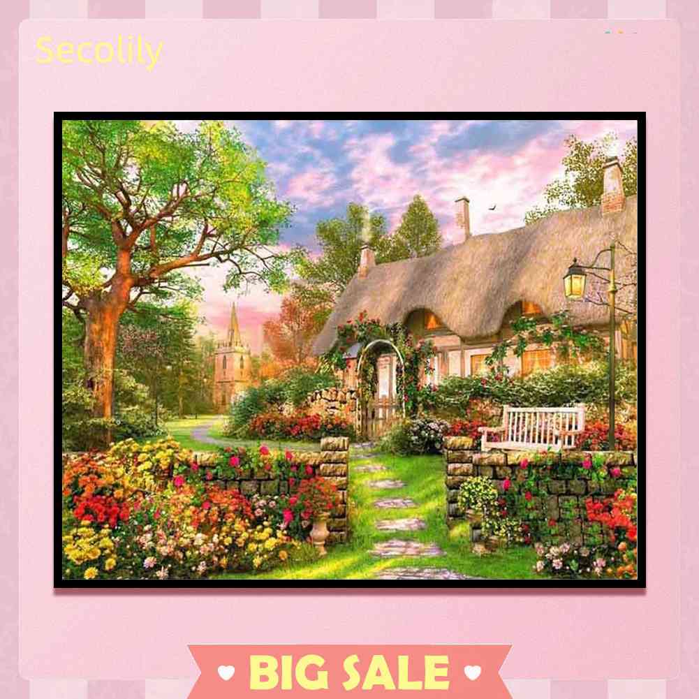 Bộ Tranh Thêu Chữ Thập 11CT DIY Hình Đồng Quê Đầy Đủ