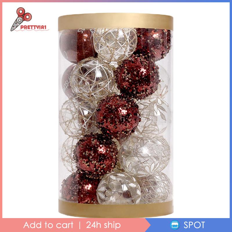 [Prettyia1] 25 Quả Châu Trang Trí Giáng Sinh Tinh Tế Cho Đám Cưới, Đính Hôn
