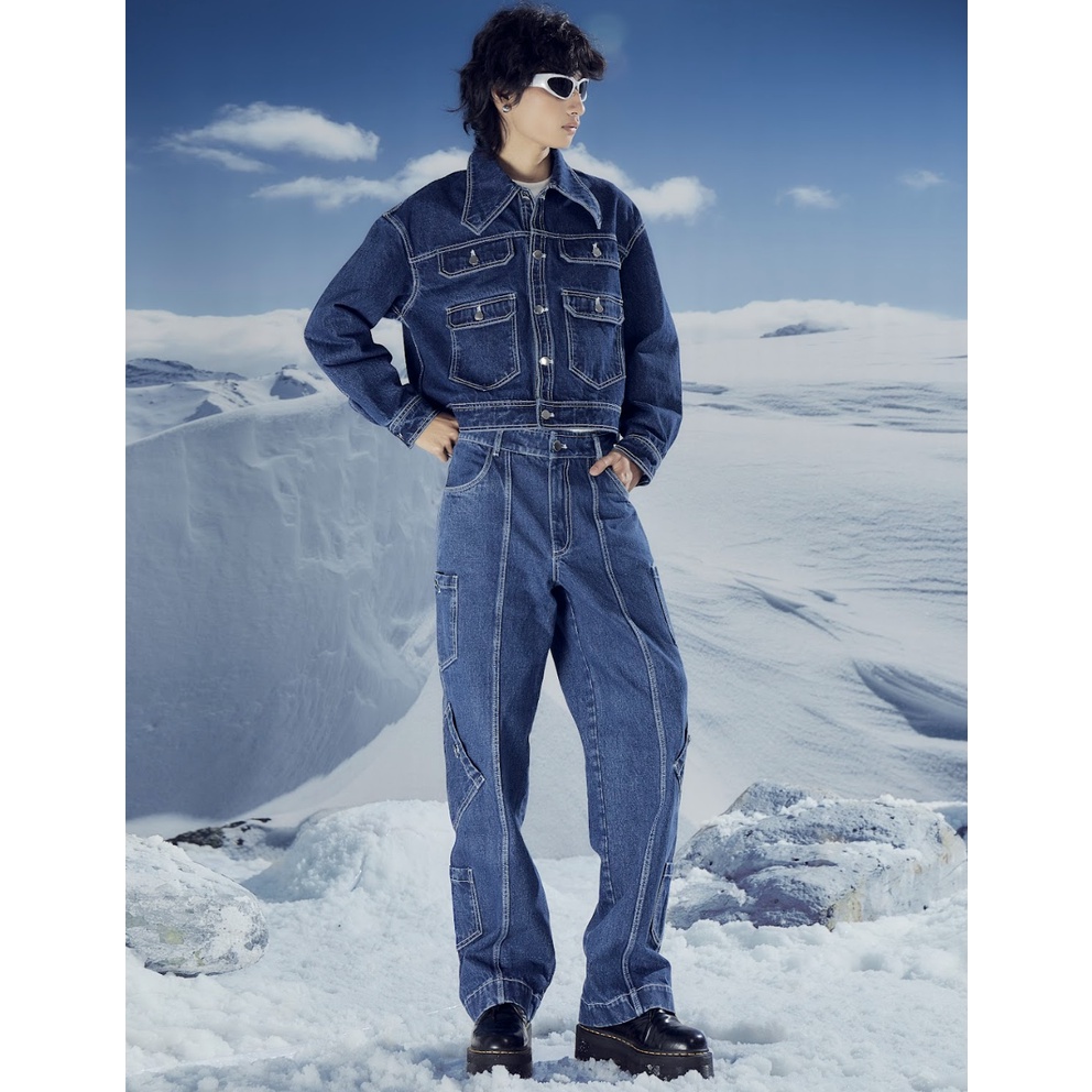 Quần jeans nhiều túi Cao Stu