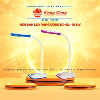 Đèn học, đèn bàn chống cận thị rạng đông rl-16 - 5w, ánh sáng trắng, sáng vàng