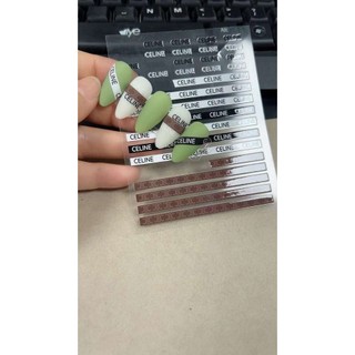 Sticker dán móng chữ thương hiệu