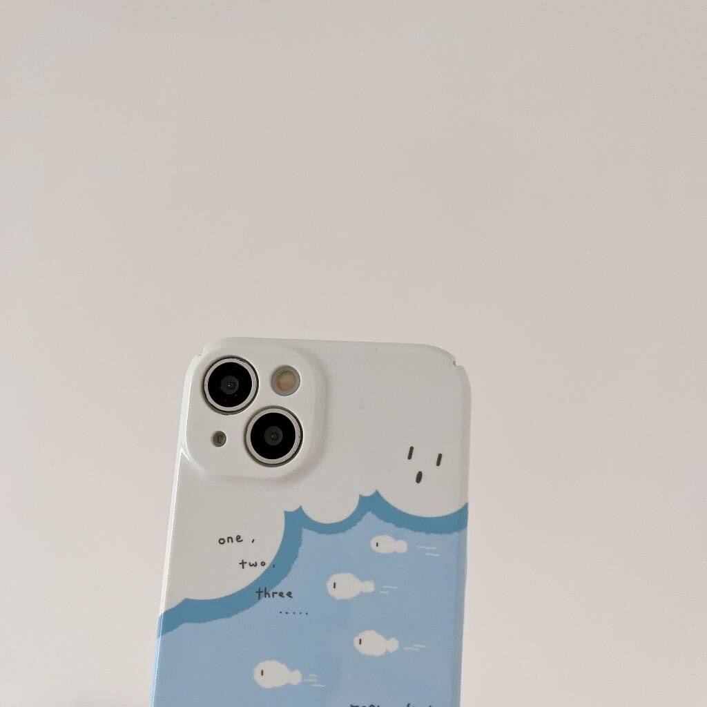 Ốp Điện Thoại Cứng Họa Tiết Cá Ma Thuật Cho IPhone 11 11ProMax 12 12Pro 12ProMax 13 13Pro 13ProMax 14 14Pro 14plus 14ProMax