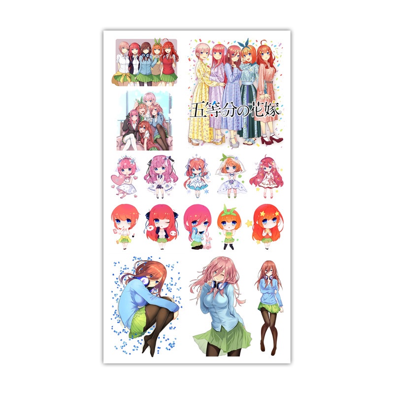 Miếng dán sticker anime Gotoubun no Hanayome