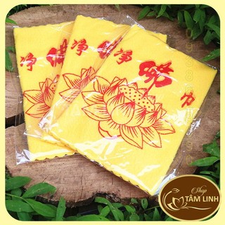 Khăn lau bàn thờ Hoa Sen