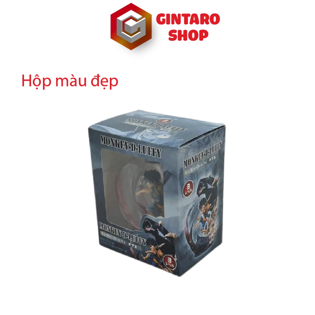 Mô hình One Piece Luffy Gear 3 trên mái nhà, Mô hình Luffy Gear 3 Chibi chi tiết sắc nét Full Box Gintaro Shop