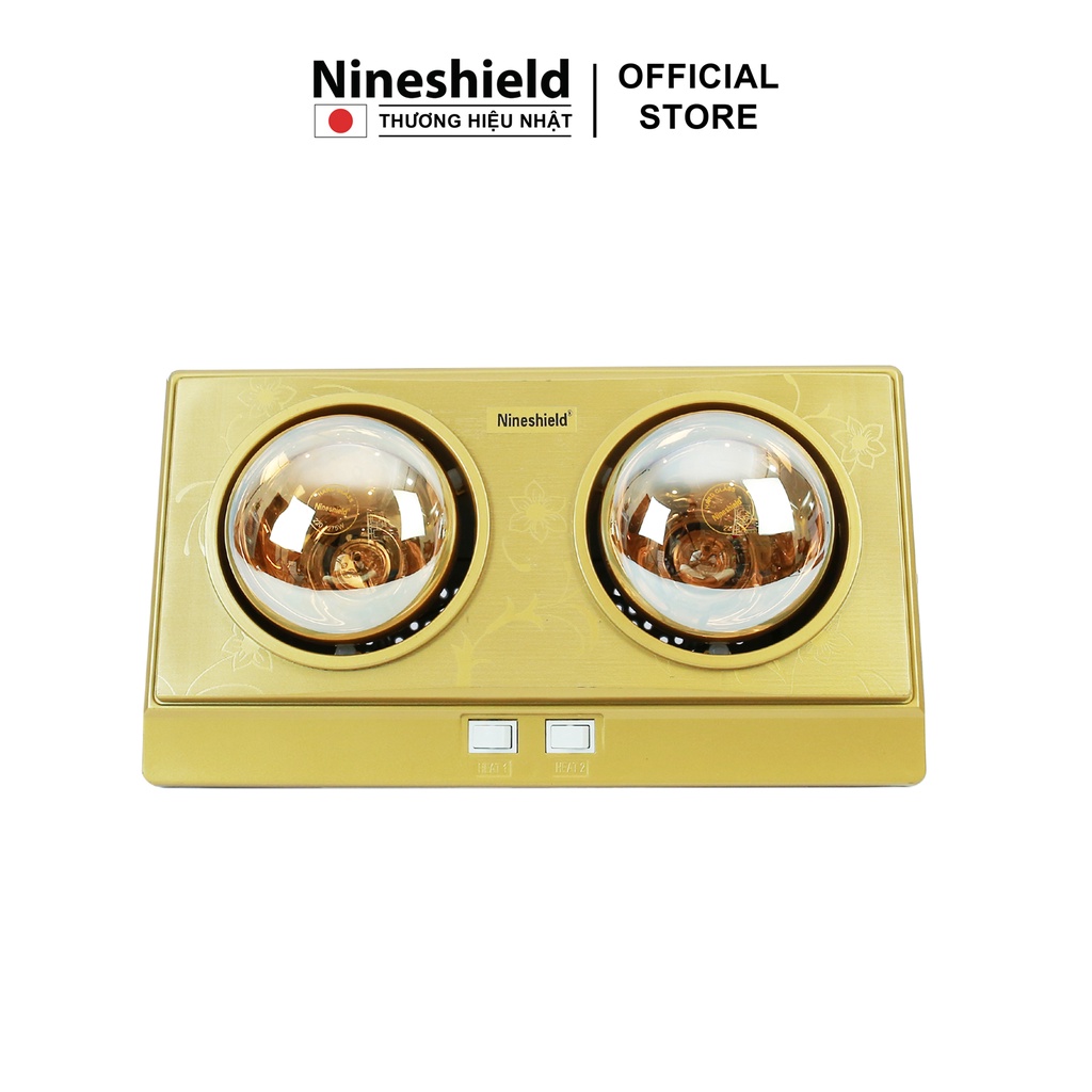 Đèn sưởi nhà tắm 2 bóng Nineshield NS042B [Mã BMLTB200 giảm đến 100K đơn 499K]