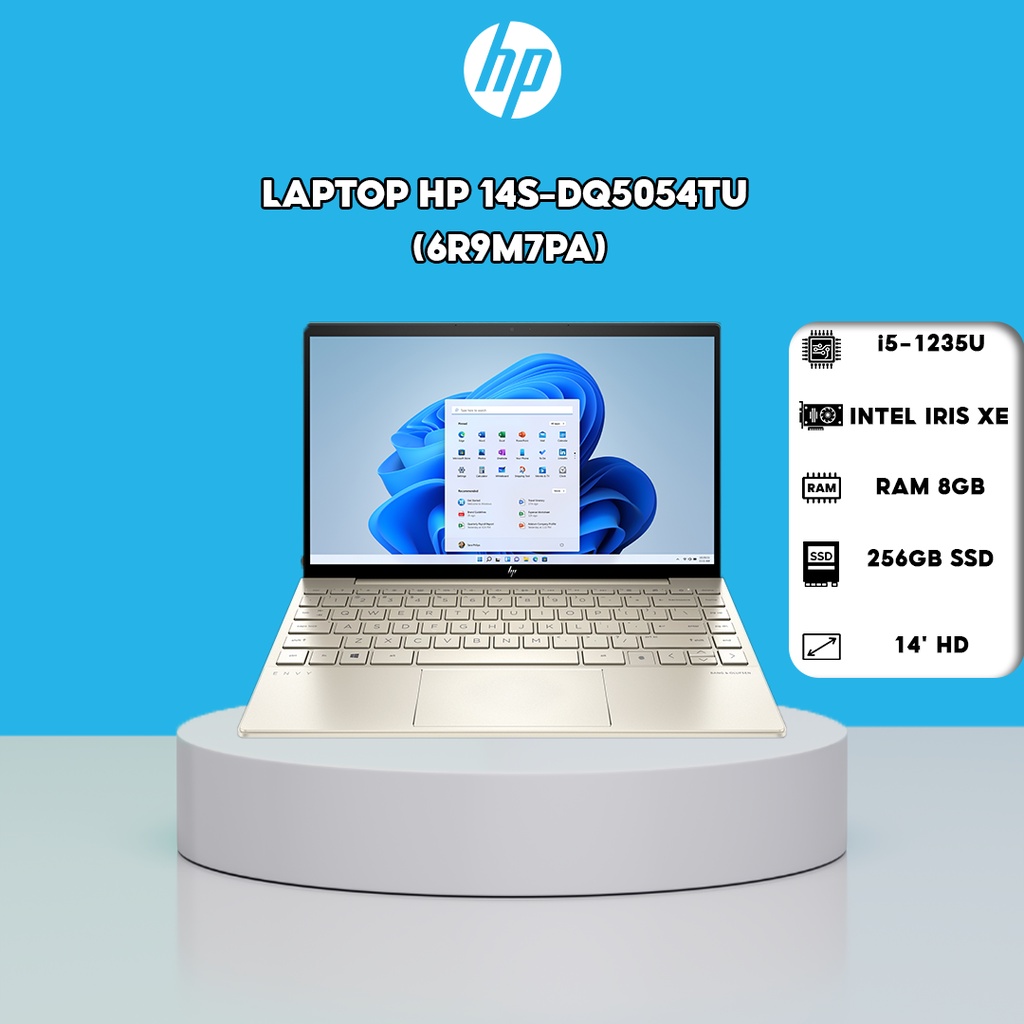 [Mã ELHP128 giảm 12% đơn 10TR] Laptop HP 14s-dq5054TU 6R9M7PA i5-1235U | 8GB | 256GB | 14' HD | Win 11