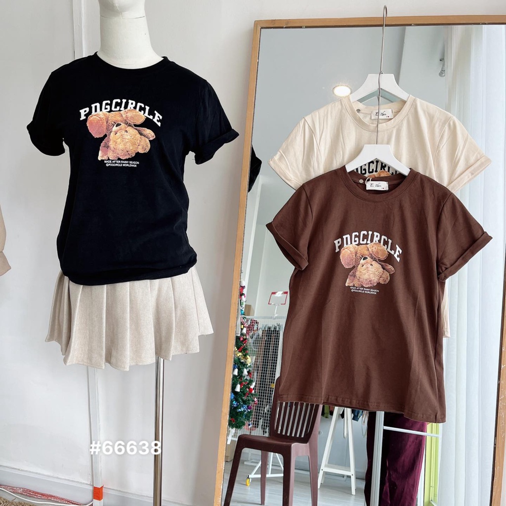 Áo thun form vừa sắn tay