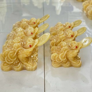 Thiềm Thừ Phong Thủy Ngọc Hoàng Long và xanh ngọc pakistan dài 10cm, 12cm, 16cm và 20cm