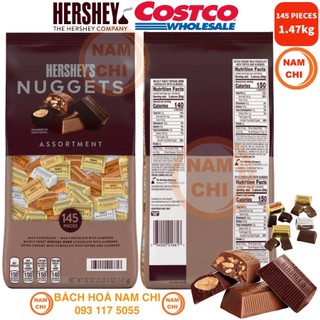 [MẪU MỚI] Kẹo Socola Hershey Nuggets 145 Viên 1.47kg - Nhập Khẩu Mỹ