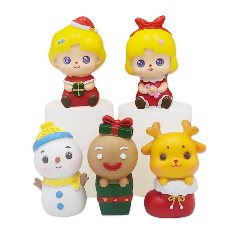 Khuôn Silicone Tạo Hình Làm Bánh Kẹo / Sô Cô La Hình Người Tuyết / Tuần Lộc Giáng Sinh 3