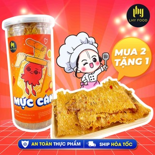 Khô mực cán tẩm gia vị 250g Khô mực cán miếng nguyên con ngon ngọt mặn thơm ít cay