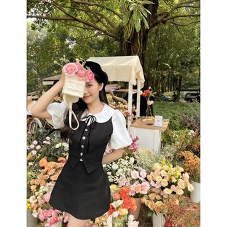 Joie des roses - chân váy dạ tweed lisa skirt