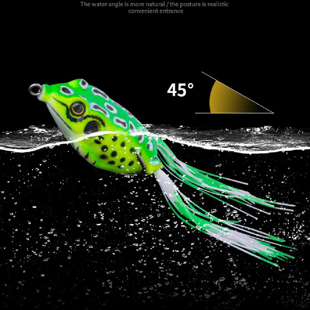 Mồi Câu Cá Giả Hình Chú Ếch 5cm 8g Mềm Mại Chuyên Dụng