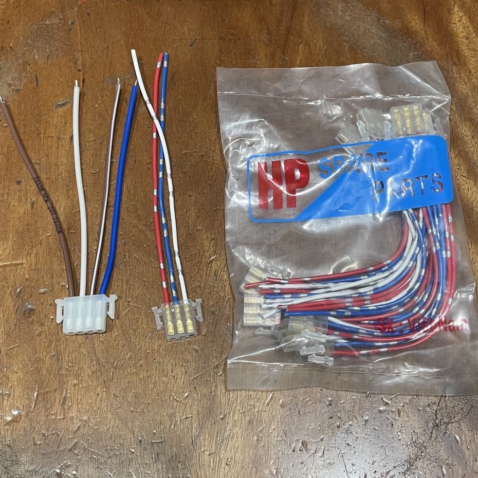 Giắc cắm nút công tắc xe máy (3 dây, 4 dây cho công tắc đề, pha cos passing)