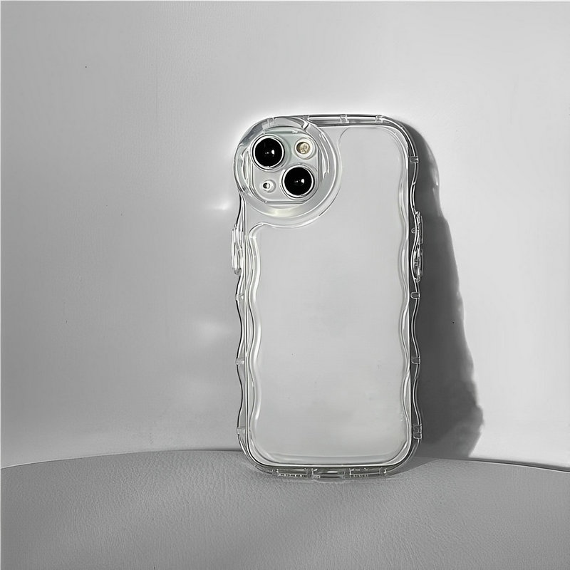 Clear Casing Realme C53 C55 C30S C33 C31 C35 Narzo 50A 50i Prime C21 C21Y C25Y C20 C11 2020 2021 C17 9Pro+ 5G 9 10 4G 8 7i 5 5i 5s 6i 6 C2 C1 3 2 Pro U1 ins Waves Edge Fine Hole Airbag Shockproof Soft Phone Case STB 01