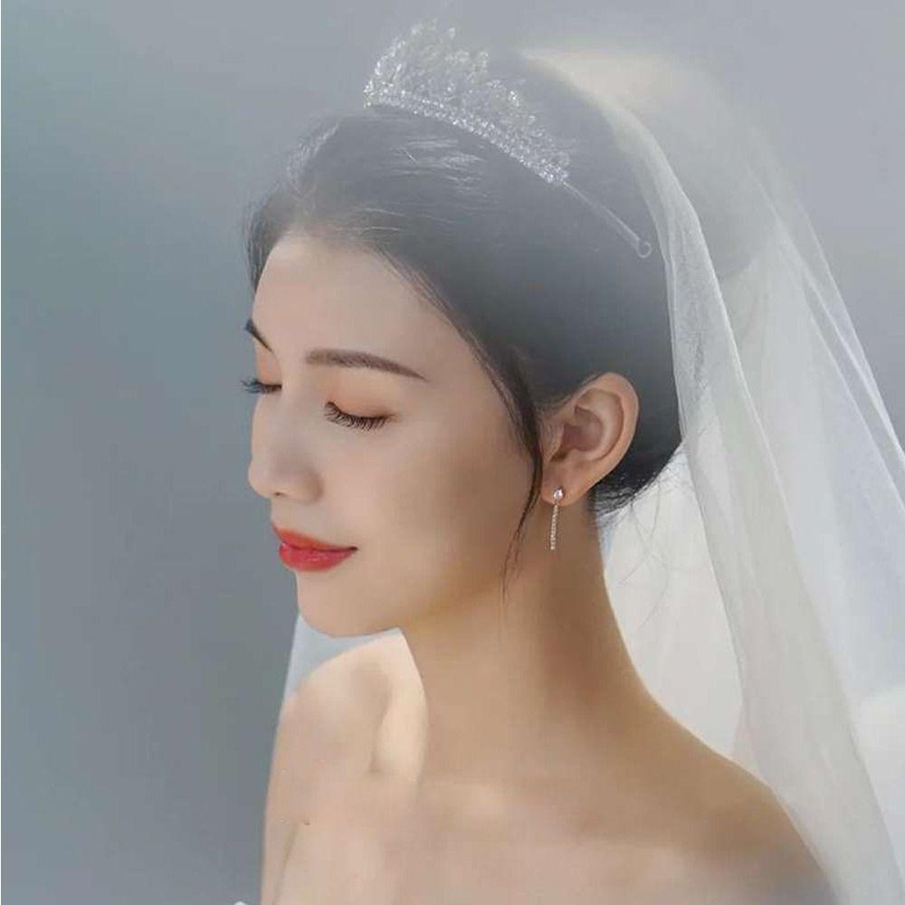 Vương Miện Công Chúa 26Eddie Kiểu Vintage Thanh Lịch Cho Cô Dâu|Baroque Hợp Kim Baroque|Băng Đô Cài Tóc Phong Cách Hàn Quốc