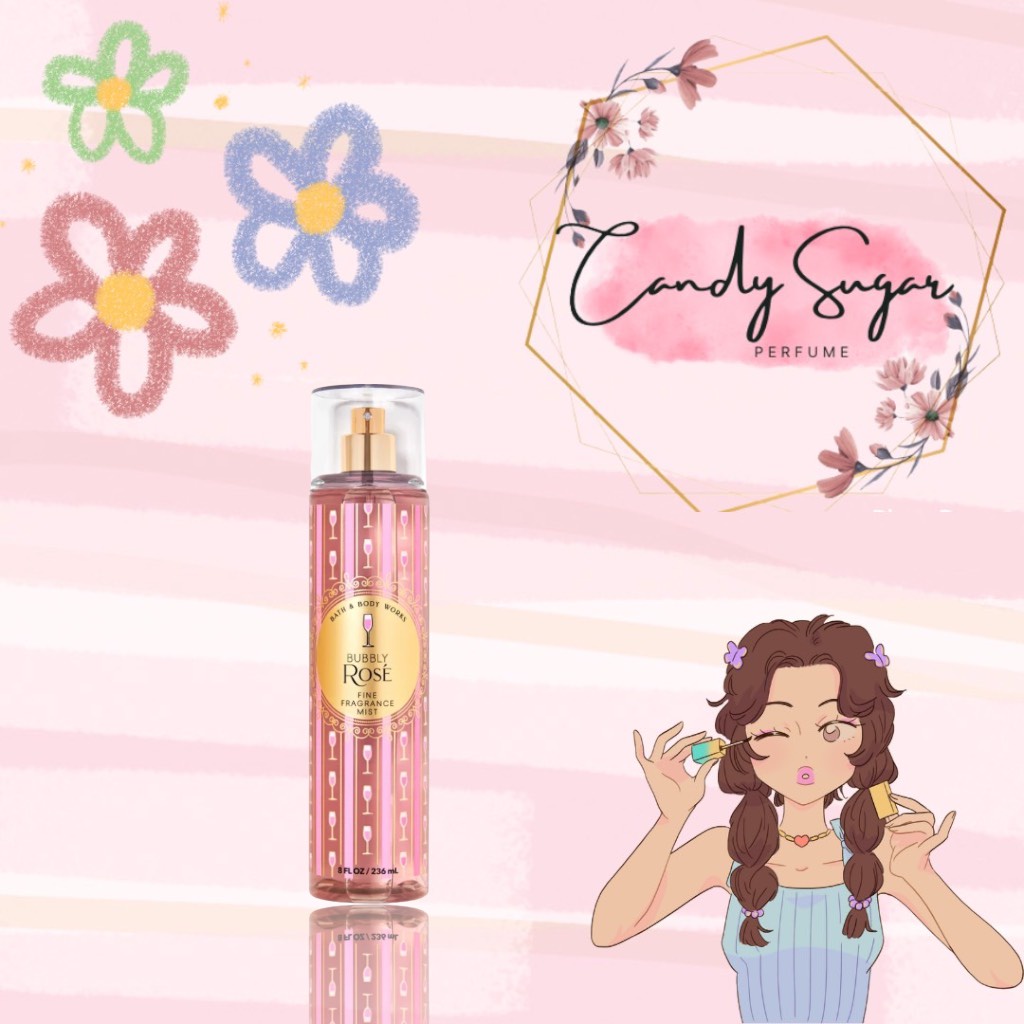 Xịt thơm toàn thân 𝐁𝐚𝐭𝐡 & 𝐁𝐨𝐝𝐲 𝐖𝐨𝐫𝐤𝐬 Bubbly Rose