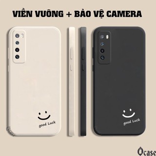 Ốp lưng Huawei Nova 7 in hình mặt cười may mắn cạnh viền vuông có bảo vệ camera