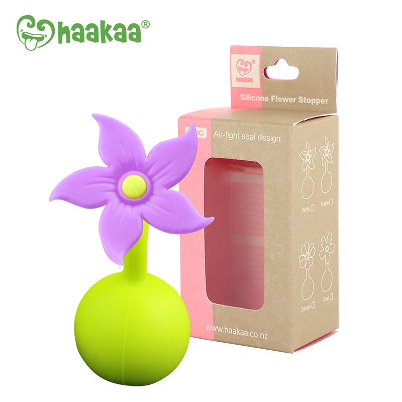 Nút hoa chặn cốc hứng sữa Haakaa. Chất liệu silicone cao cấp, an toàn. Không chứa BPA, PVC và phthalate