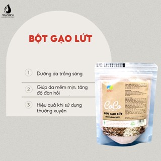 Tinh bột cám gạo lứt rửa mặt hiệu quả, giảm mụn