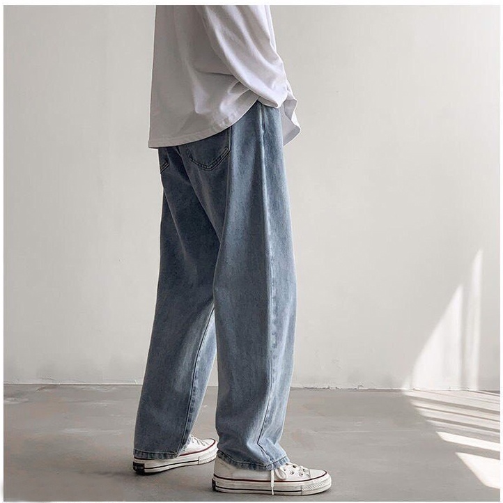 Quần jeans baggy ống rộng dáng suông Inichi Q902 vải đẹp