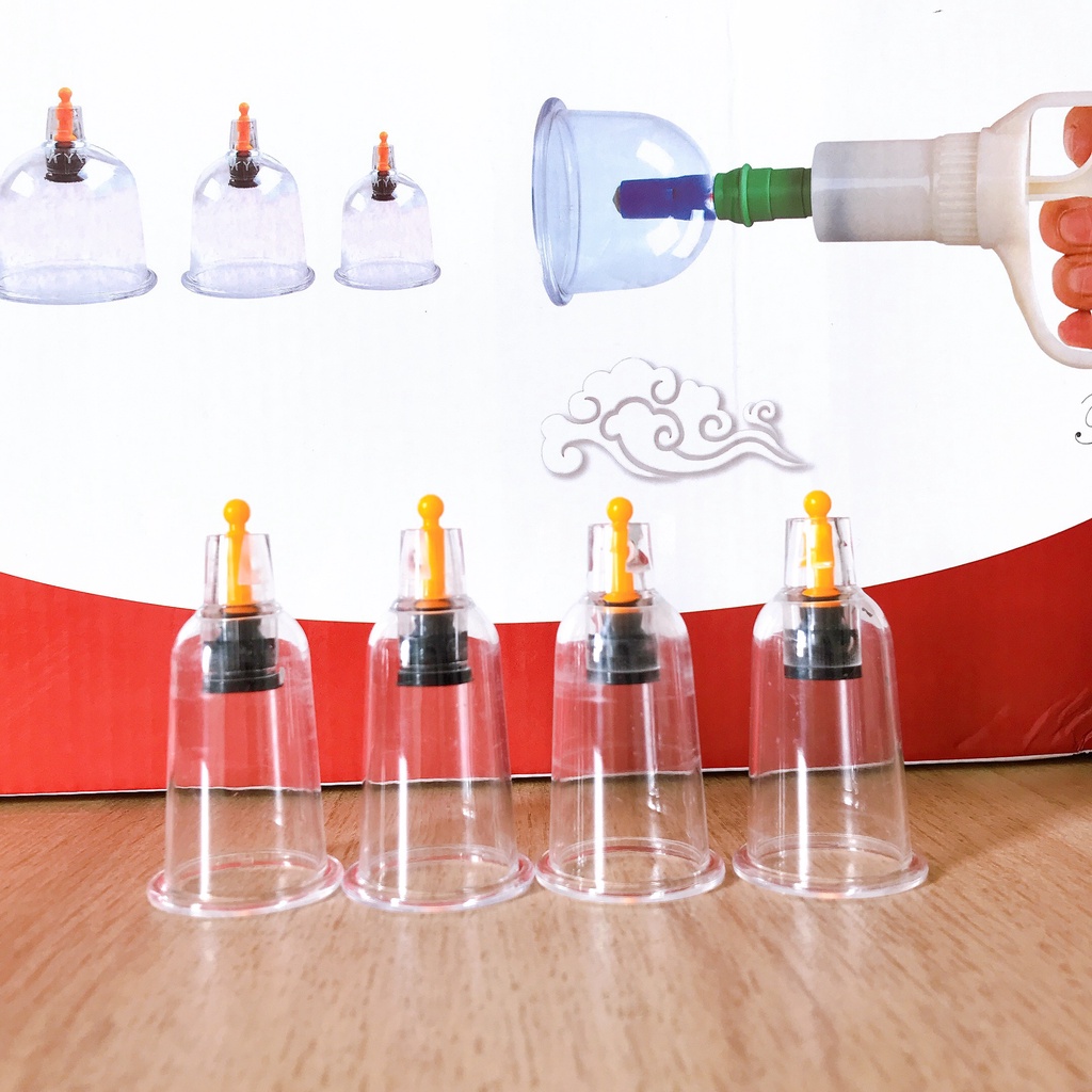 Bộ Giác Hơi Không Lửa 32 Cốc, Bộ Giác Hơi Chân Không 32 Ly Nhựa Cứng Loại 1